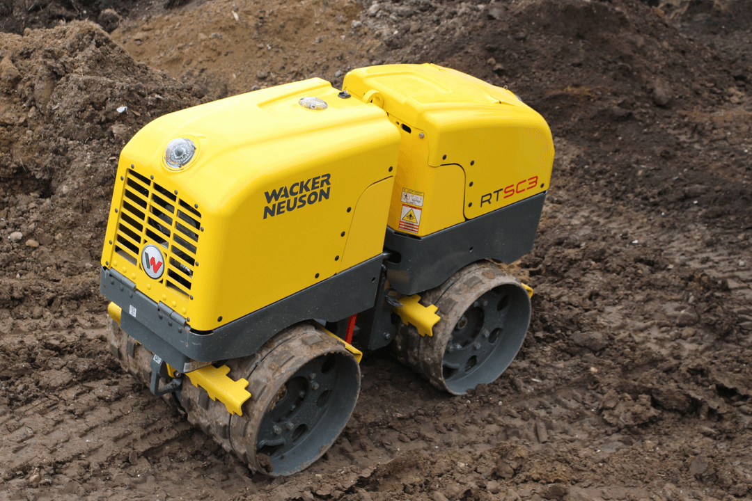 Wez & Associates Ltd Civil Engineering & Groundworks in the Midlands Plant Hire Trench Roller